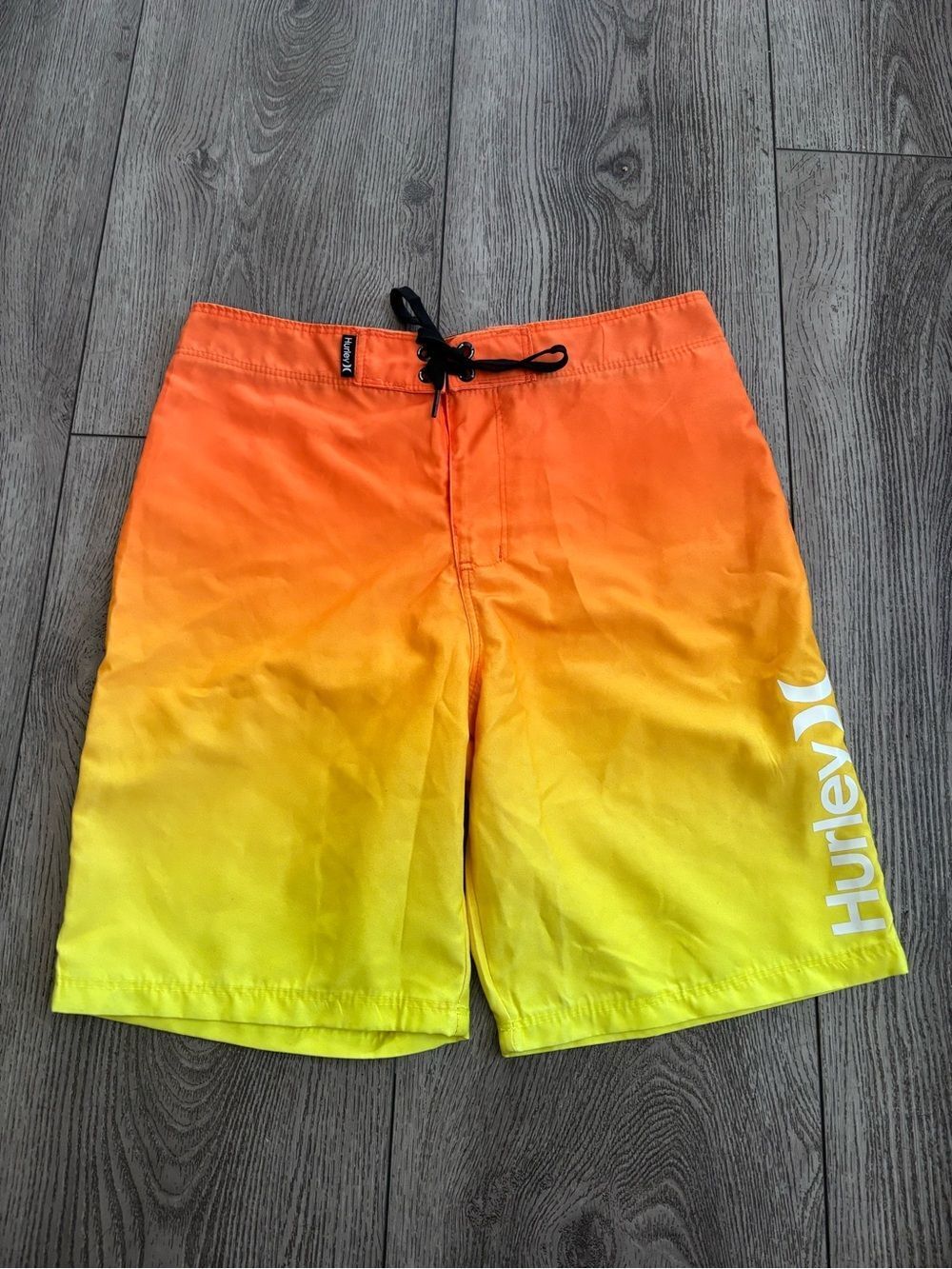 Hurley boys Orange to Yellow Gradient Boardshorts